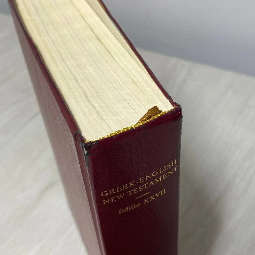 Nestle Aland Greek English New Testament 27th Ed 1994 RSV 2nd Ed Red Hardcover